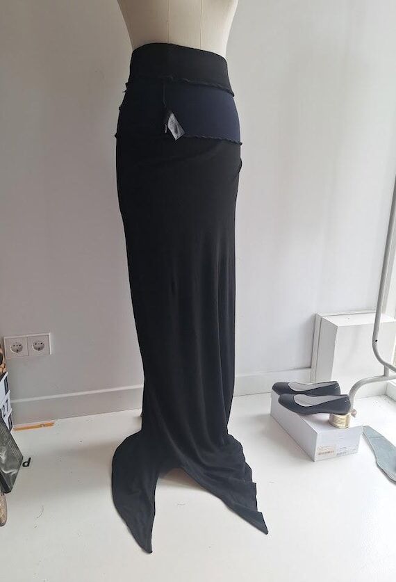 Yohji Yamamoto Y-3 vintage long floor skirt s...