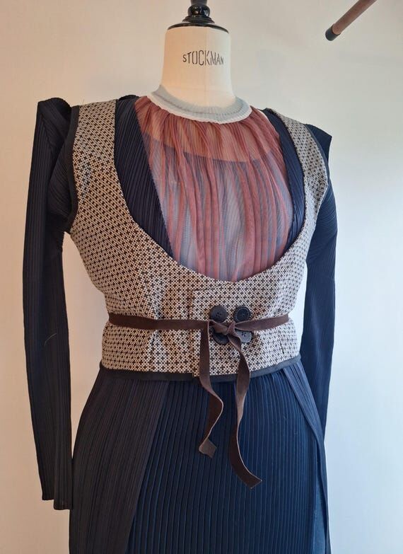 teetless waistcoat corset belt handmade w/ dr...
