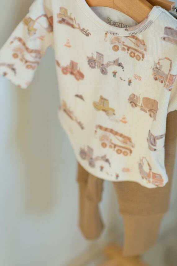 Baby Top & Bottom Set- 100% Organic Cotton Wa...