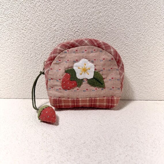 Handmade Strawberry Patchwork Coin Pouch – ...