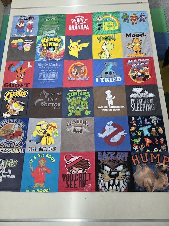Custom T-shirt Memory Blanket, Travel & Conce...