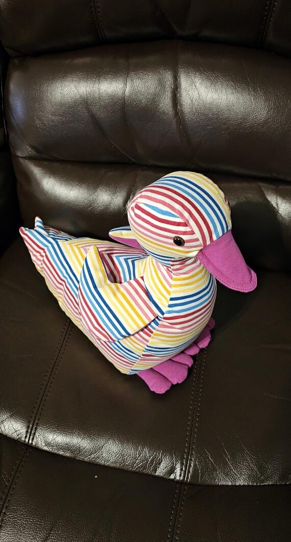 Custom Duck Keepsake made from Loved One's Cl...