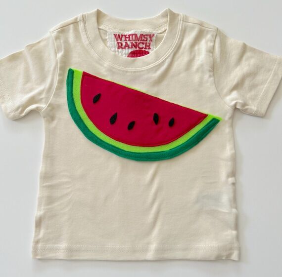 Watermelon Tshirt-Fruit Top-Soft Natural Cott...