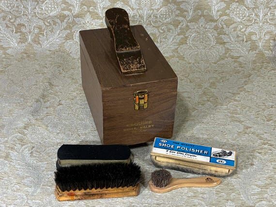 Vintage Esquire Shoe Valet De Luxe Shoe Shine...