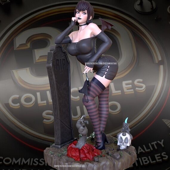 Vampire Princess Custom 3D Printed Statue - F...