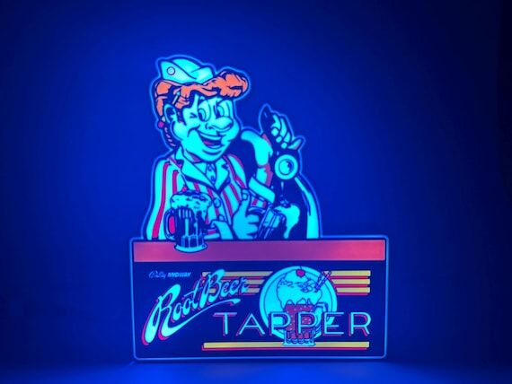 Root Beer Tapper LED Lighted Sign. Arcade cla...