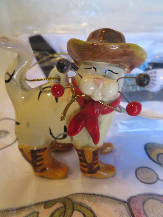 Tex mini figurine, Amy Lacombe WhimsiClay, ...
