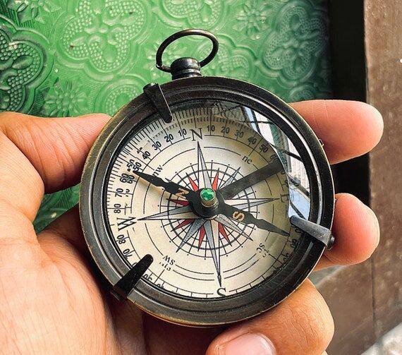 Dollond London Marine Brass Flat Compass - 2....