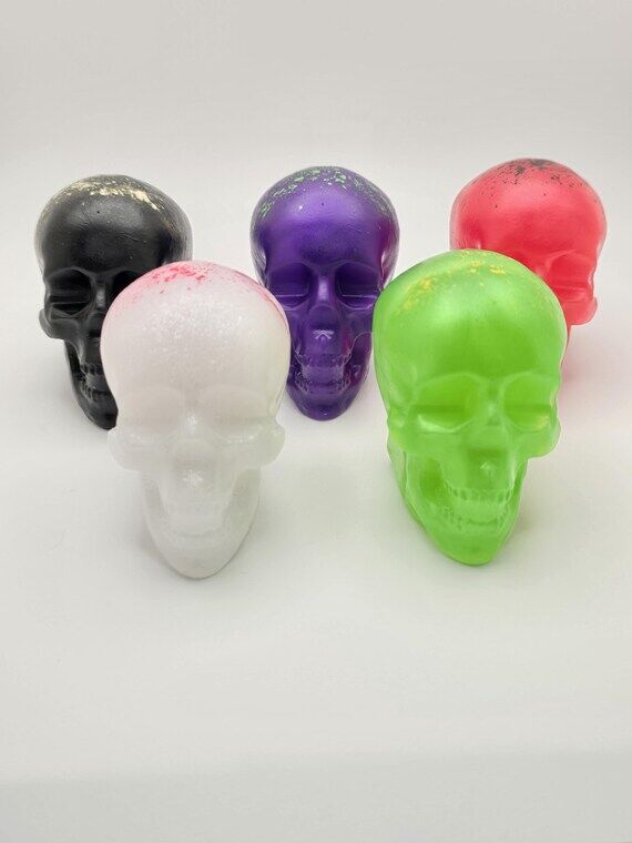 Handmade Skull Buddy, Epoxy Resin Figurine, ...