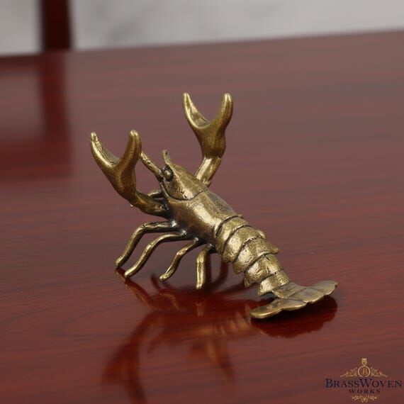 Brass Lobster Pen Holder | Handmade Bronze De...