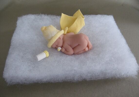 Handmade Infant Baby Doll Miniature for displ...