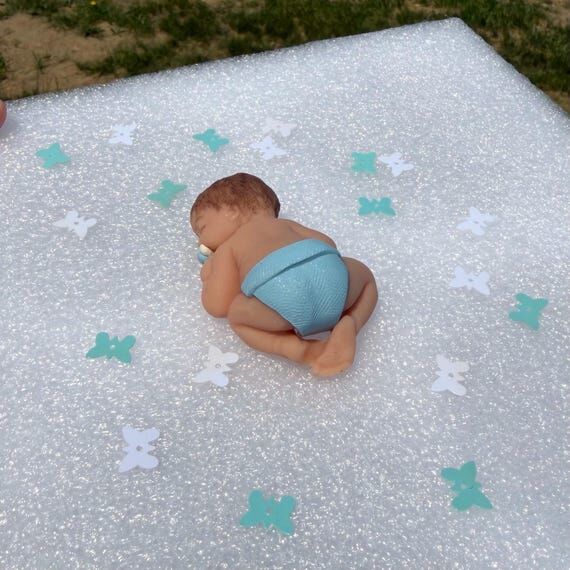 Handmade Miniature Baby Boy Doll Decoration, ...