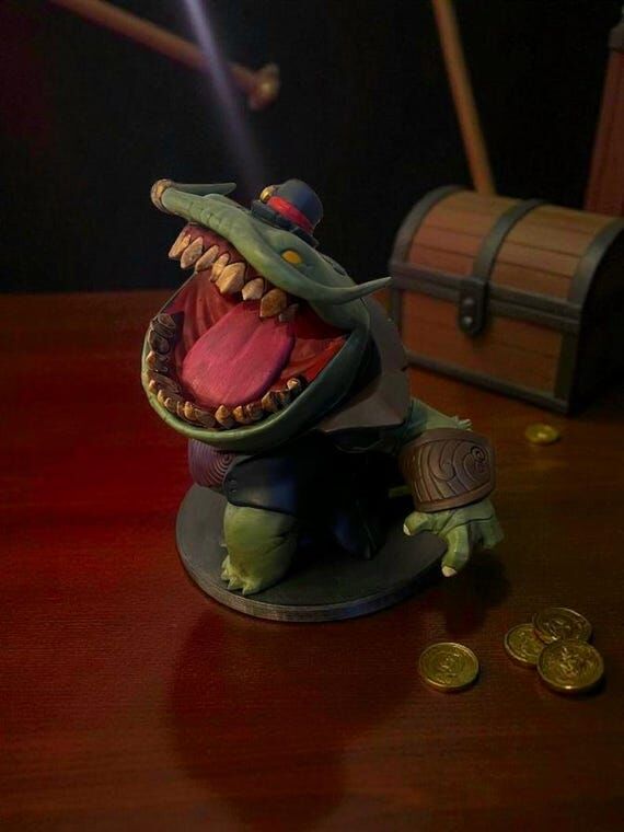 Tahm Kench Figure - Collectible Handmade Game...