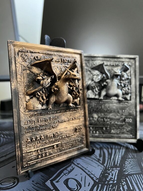 Charizard inspired Trading Card Decoration, C...