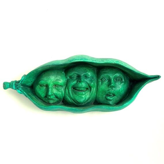 Peas in a Pod Sculpture Home Decor, Kitchen, ...