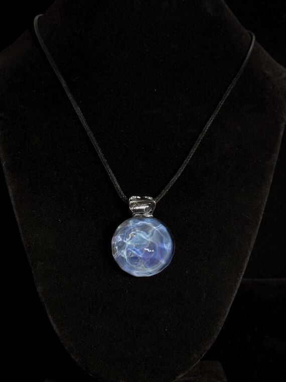 Lakeside Pendant Irrid Blue | Handmade Art Gl...