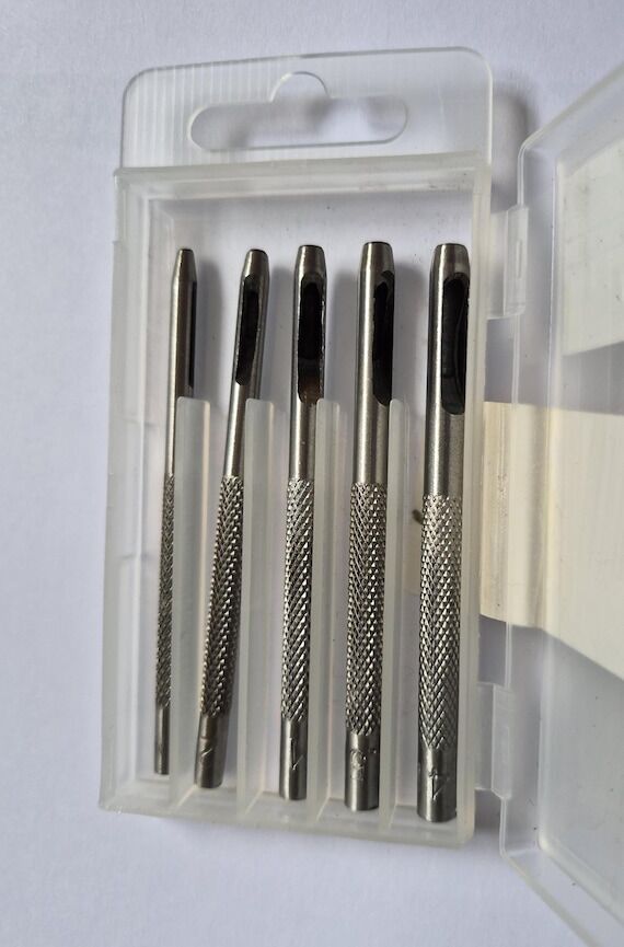 Mini Hollow Punch Set 5 Piece, Tiny Hole Cutt...