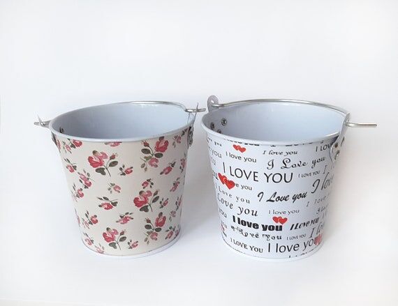 Metal Pail 2 3/4 inch Decor Blank Pails Mini...