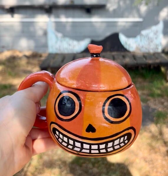 Over the Garden Wall Enoch mug with lid! Hand...