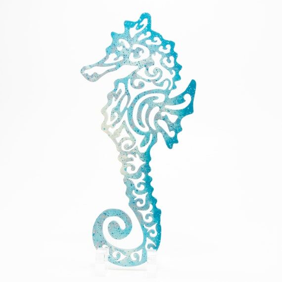 Beautiful Handmade Seahorse, Stunningly Paint...