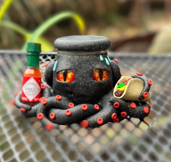 Hot and Spicy Tobasco and Taco Octopus Jar...