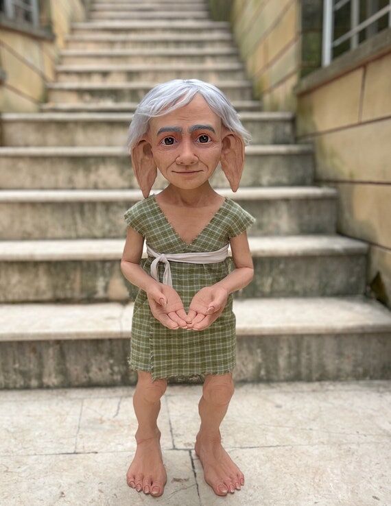 Magical House Elf Writer - Unique Polymer Cla...