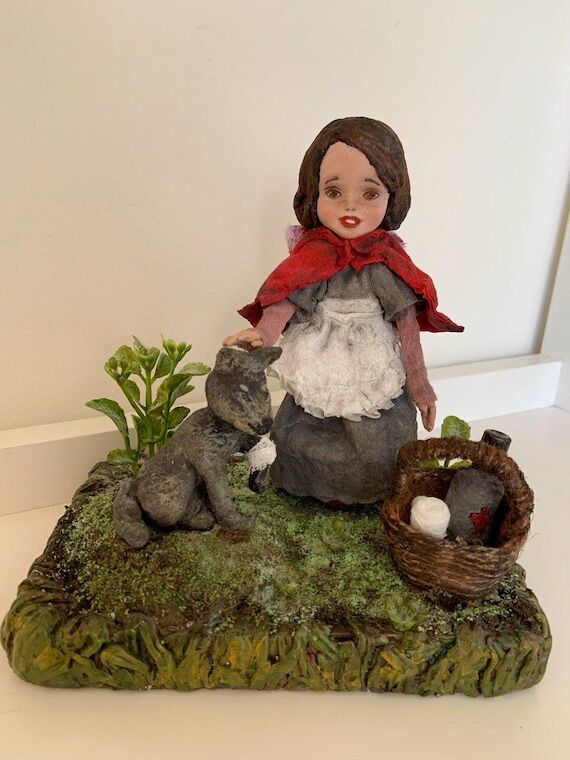 Little Red Riding Hood & Injured Wolf | OOAK ...