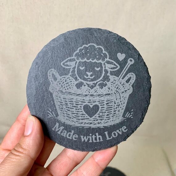 Sheep & Goat Coffee Coasters Set, Funny Farm ...