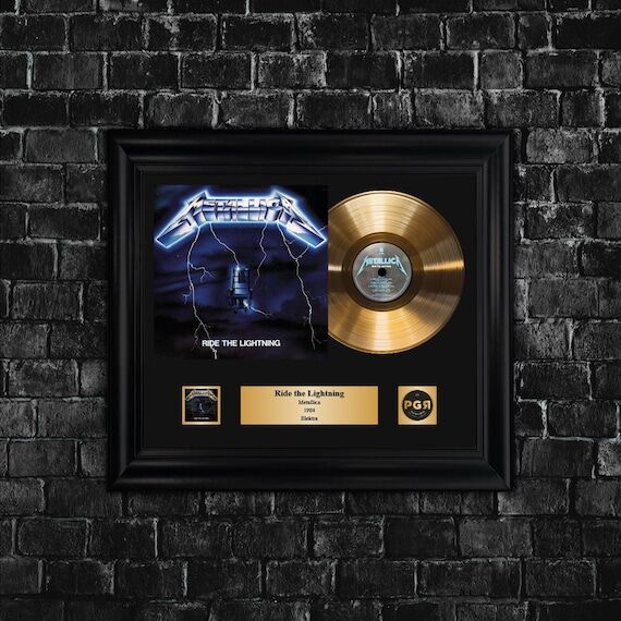 Metallica Gold LP Wall Art | Framed Record Di...