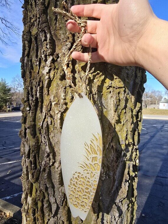 Resin Pineapple Surfboard Wall Decor: Custom ...