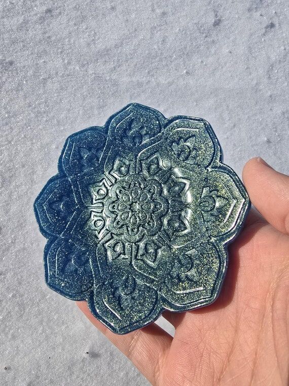 Resin Lotus Flower Tray, Decorative Ring Dish...
