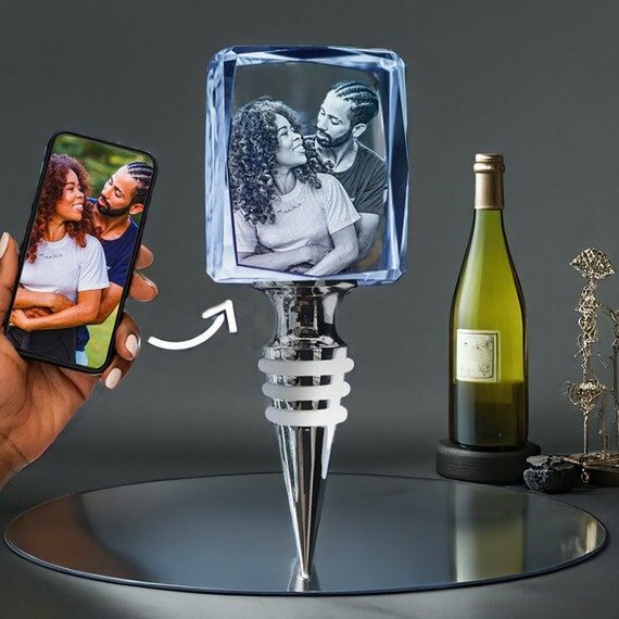 Birthday Gift Custom Crystal Wine Stoppers - ...