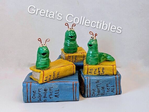 Bookworm, Incense Burner, Incense Holder, Cer...