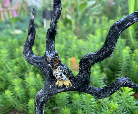 Haunted Dollhouse Tree with Owl, 1:12, Hallow...