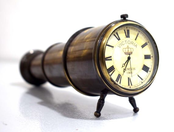 Handmade Brass Modern Desk Clock Table Clock ...