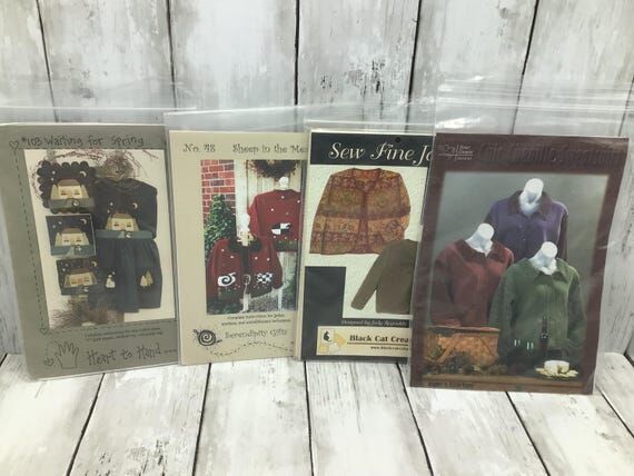 Jacket Patterns Lot of 4, Chenille Jacket Pat...