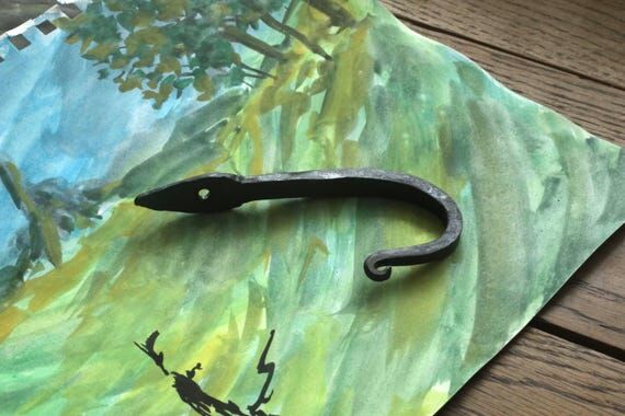 Hand forged wall hook...