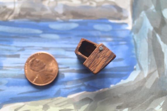 Handmade mini zebrawood box...