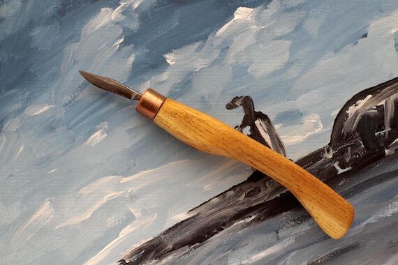 Handmade artisan carving knife...