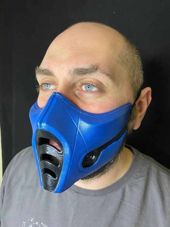 Sub-zero Mask, Mortal Kombat Cosplay, Hallowe...