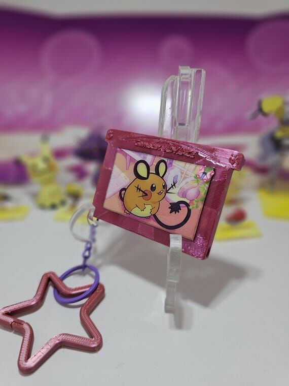 Super cute pink Dedenne Pokemon themed 3d pri...