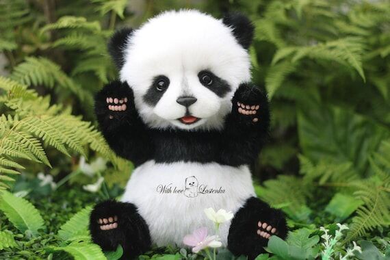 Handmade Realistic Plush Panda Oreo. Artist O...