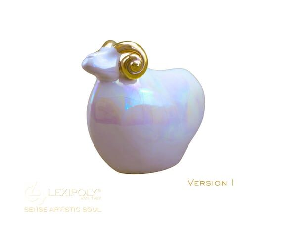 Ceramic Ram Sculpture | Luxury Animal Figurin...