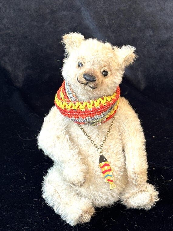 Finn – Handmade Artist Teddy Bear, 18 cm Ge...