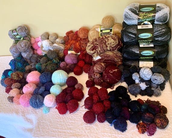 Discontinued Boucle Yarn Destash | Acrylic Ny...