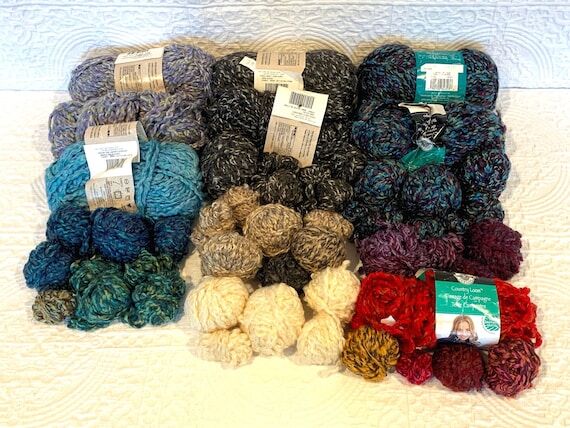 Super Bulky Variegated Acrylic Yarn Lot | Cou...