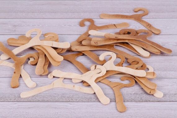 18” doll hangers set of 10...