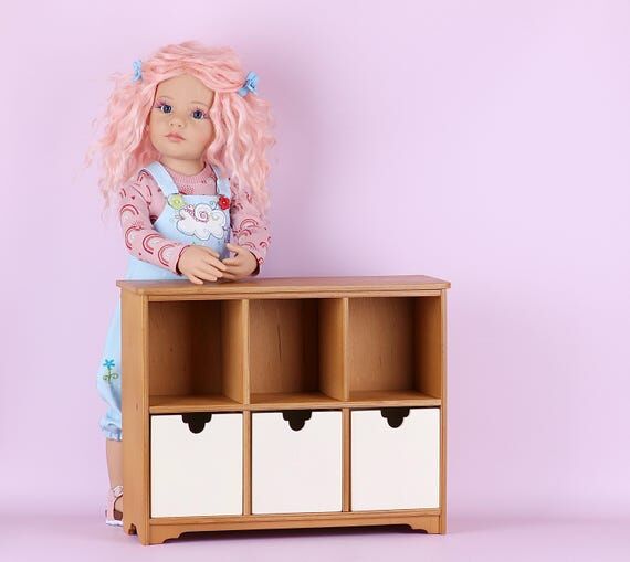 3-shelf chest of drawers, display cabinet, Bo...