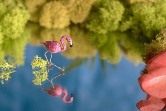 Micro Crochet Flamingo – Tiny Handmade Pink...