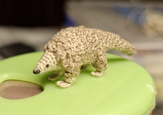Miniature Crochet Pangolin – Tiny Handmade ...